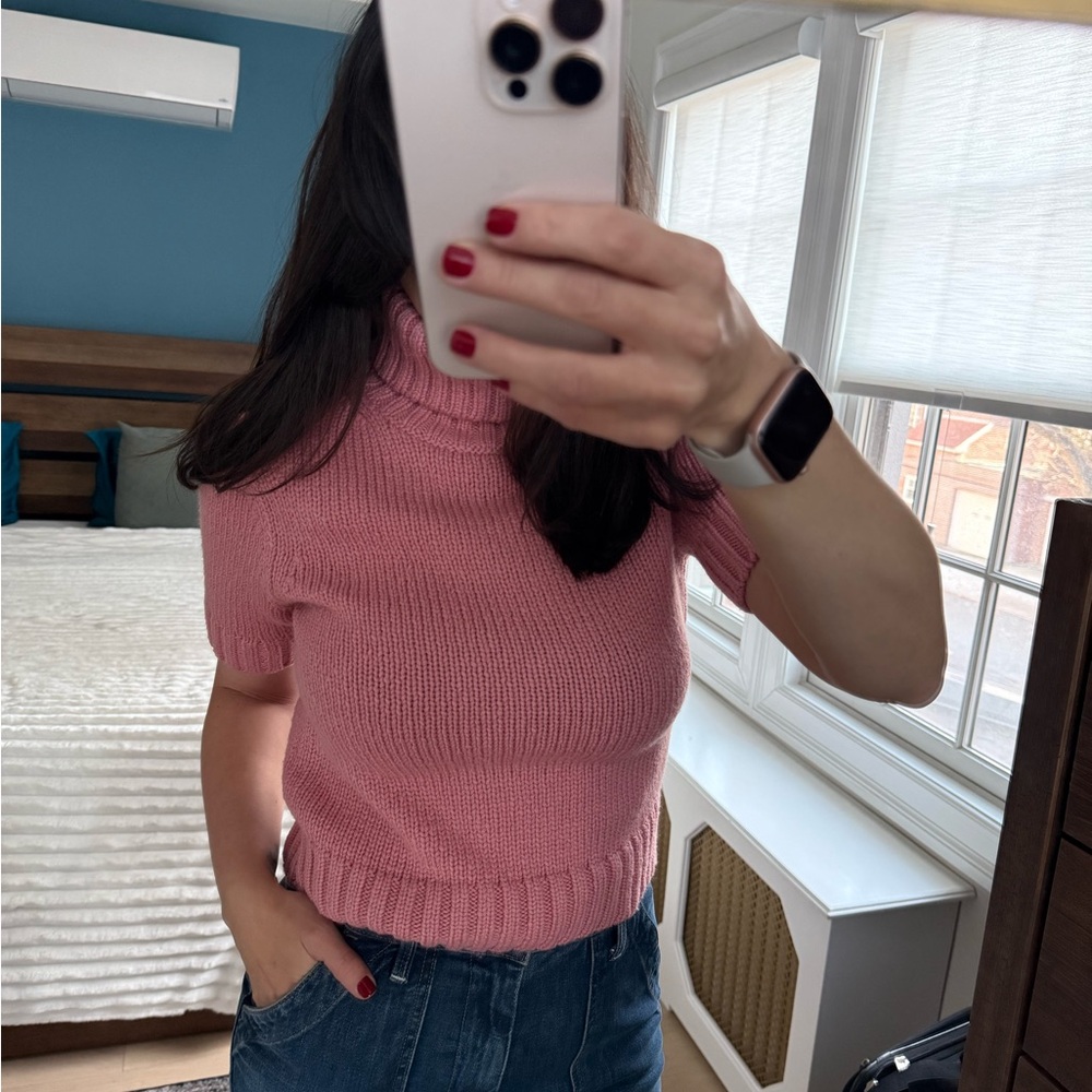 Acne Pink Cowl Turtleneck Sweater - Picture 10 of 10